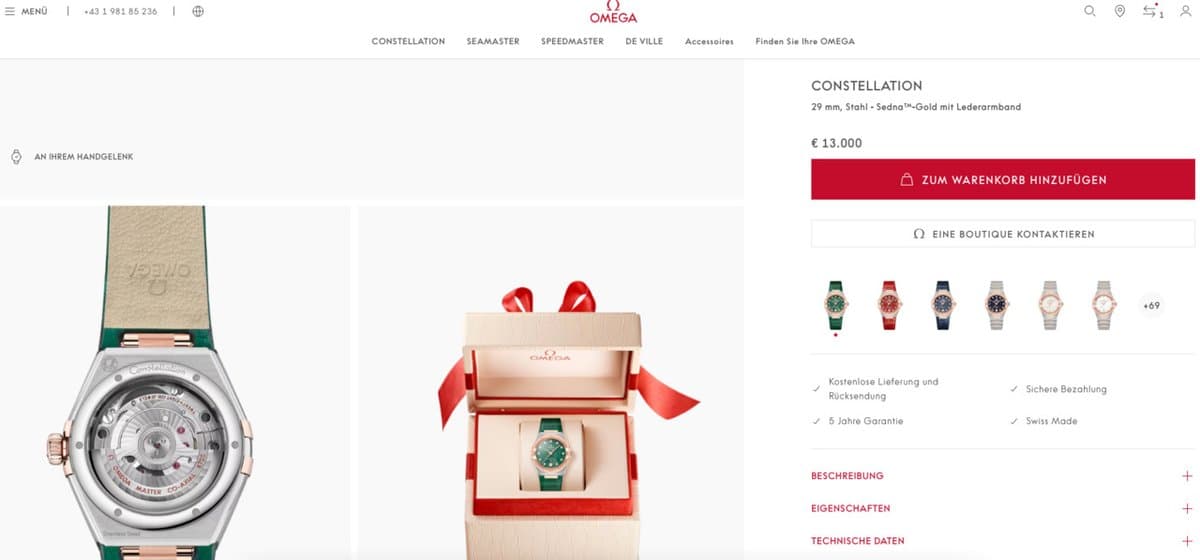 Omega Constellation Co-Axial