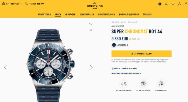 Breitling Super Chronomat B01 44