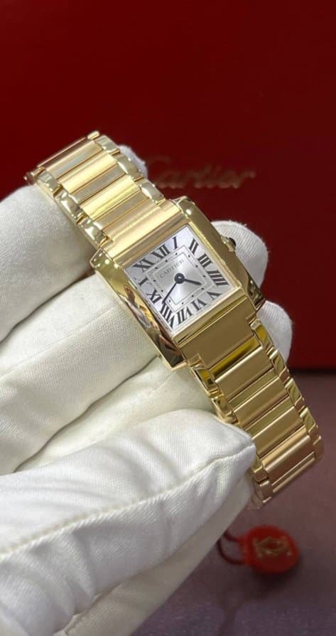 Cartier * TANK FRANCAISE SMALL WGTA0344/ЖЕЛТОЕ ЗОЛОТО/БРАСЛЕТ 4