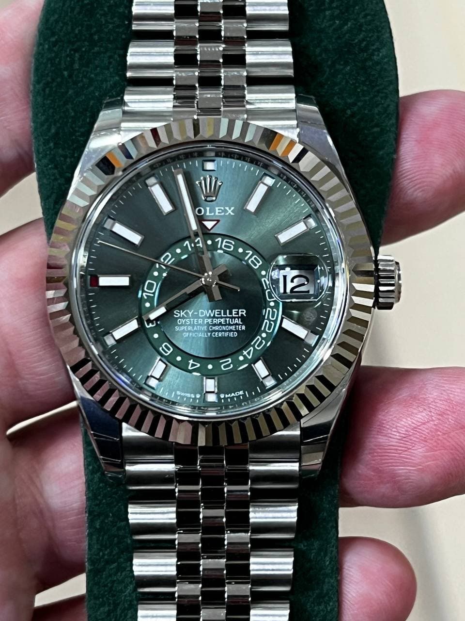 Rolex * SKY-DWELLER MINT GREEN 42MM 336934-0002 JUBILEE BRACELET 4