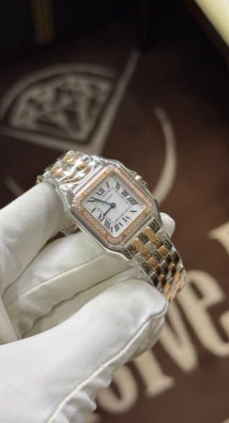 Cartier * PANTHÈRE DE CARTIER MEDIUM (СРЕДНИЙ РАЗМЕР) W3PN0010/СТАЛЬ/РОЗОВОЕ ЗОЛОТО/БРИЛЛИАНТЫ 6