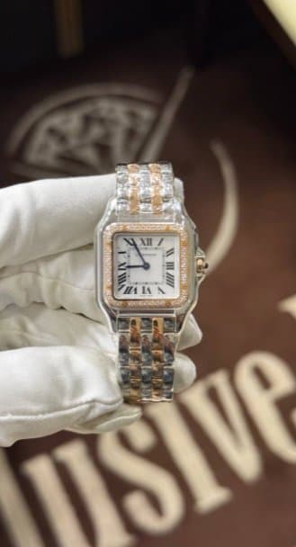 Cartier * PANTHÈRE DE CARTIER MEDIUM (СРЕДНИЙ РАЗМЕР) W3PN0010/СТАЛЬ/РОЗОВОЕ ЗОЛОТО/БРИЛЛИАНТЫ 5