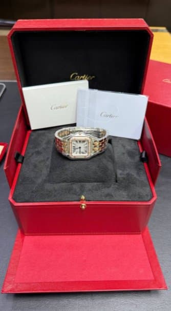 Cartier * PANTHÈRE DE CARTIER MEDIUM (СРЕДНИЙ РАЗМЕР) W3PN0010/СТАЛЬ/РОЗОВОЕ ЗОЛОТО/БРИЛЛИАНТЫ 10