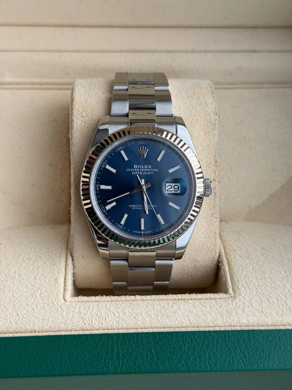 Rolex Datejust 41 синий на ойстере 5