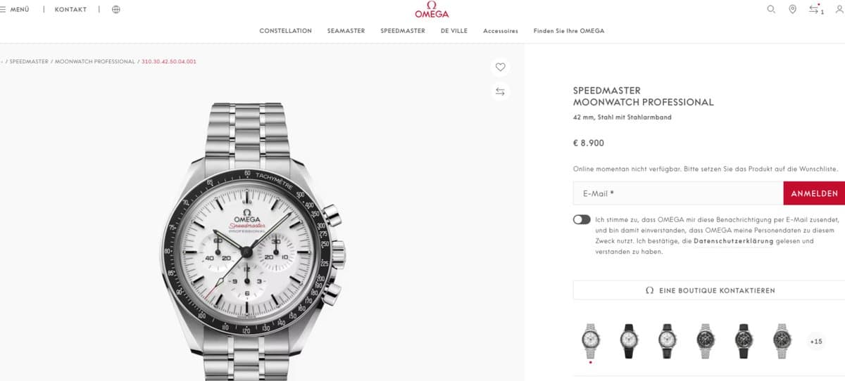 Omega * SPEEDMASTER MOONWATCH PROFESSIONAL CO-AXIAL MASTER CHRONOMETER CHRONOGRAPH 42 MM 310.30.42.50.04.001/БЕЛЫЙ ЦИФЕРБЛАТ/БРАСЛЕТ/САПФИР