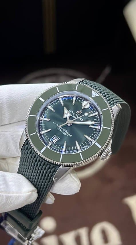 Breitling * SUPEROCEAN HERITAGE B31 AUTOMATIC 44 ММ AB3112361L1S1/ЗЕЛЕНЫЙ ЦИФЕРБЛАТ/КАУЧУК 9