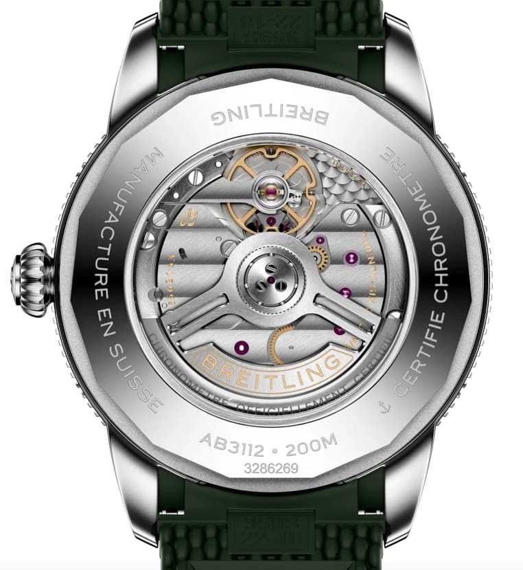 Breitling * SUPEROCEAN HERITAGE B31 AUTOMATIC 44 ММ AB3112361L1S1/ЗЕЛЕНЫЙ ЦИФЕРБЛАТ/КАУЧУК 5