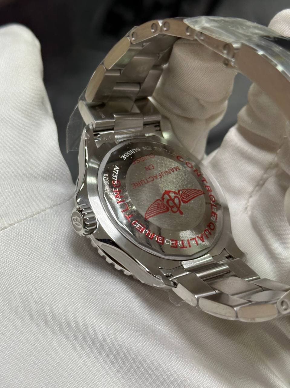 Breitling * SUPEROCEAN AUTOMATIC 42ММ A17375E71C1A1/СИНИЙ ЦИФЕРБЛАТ/БРАСЛЕТ 9