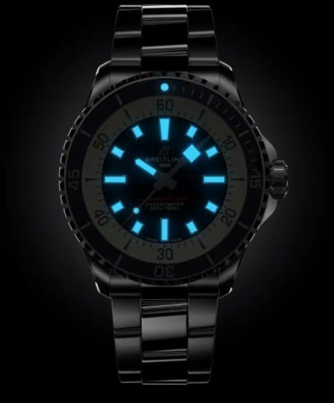 Breitling * SUPEROCEAN AUTOMATIC 42ММ A17375E71C1A1/СИНИЙ ЦИФЕРБЛАТ/БРАСЛЕТ 4
