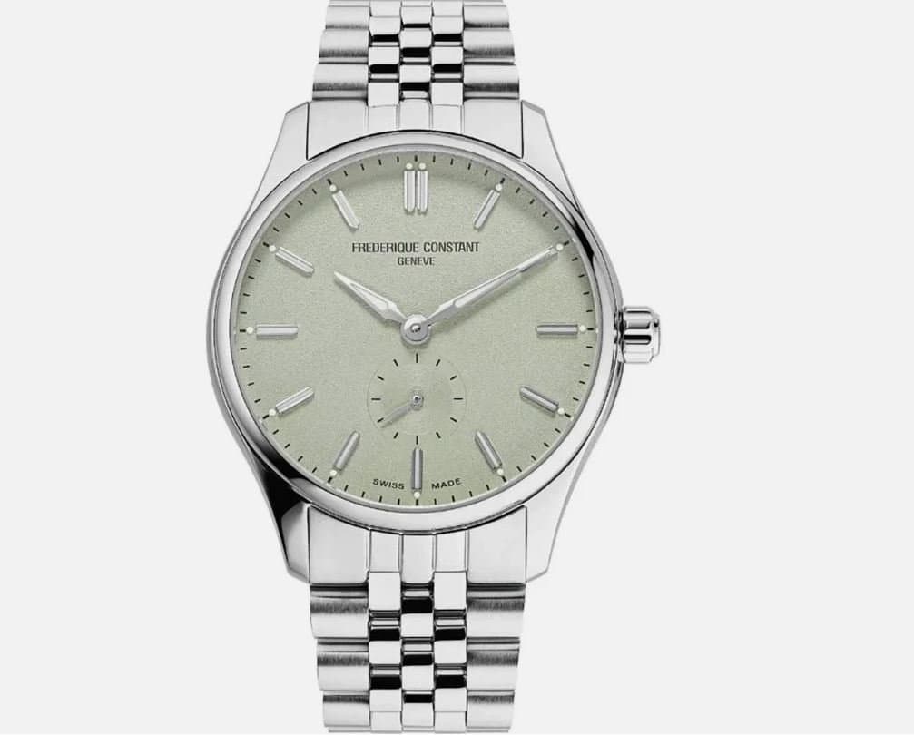 Frederique Constant из коллекции Classics Index Small Seconds Automatic//браслет//серо-зеленый мрамор 7