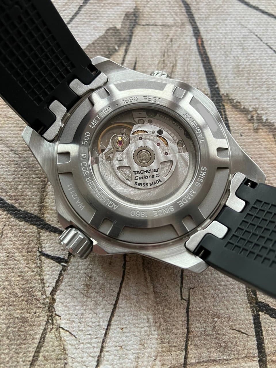 Tag Heuer Aquaracer 43мм автомат (серый фэйс) на каучуке 7