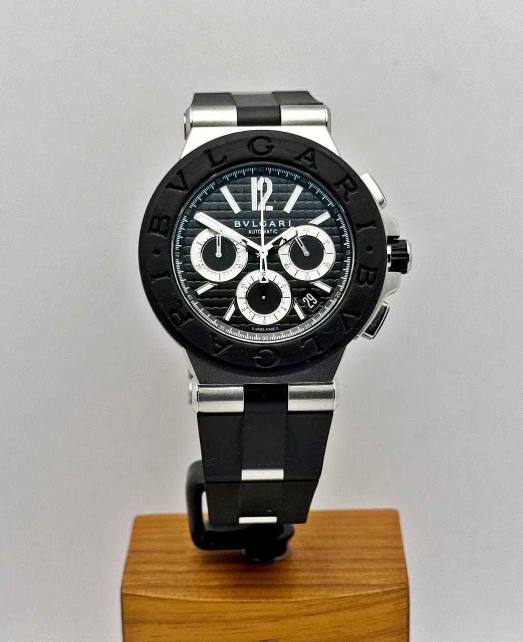 Bvlgari Diagono Chronograph 42мм /каучук