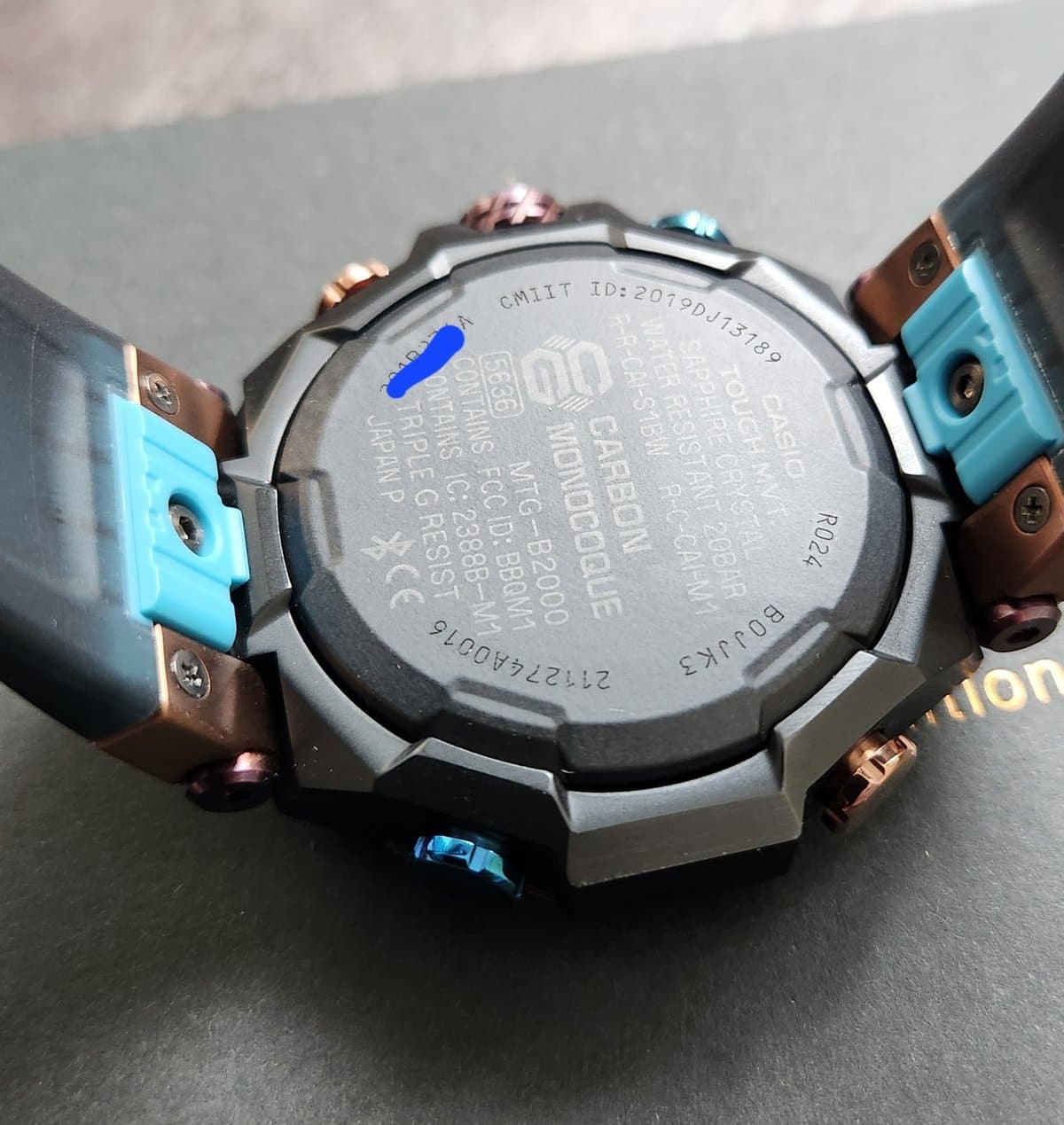 Casio G-Shock MTG-B2000XMG-1A | Карбоновый безель в цветах Перуанских гор | Limited edition 12
