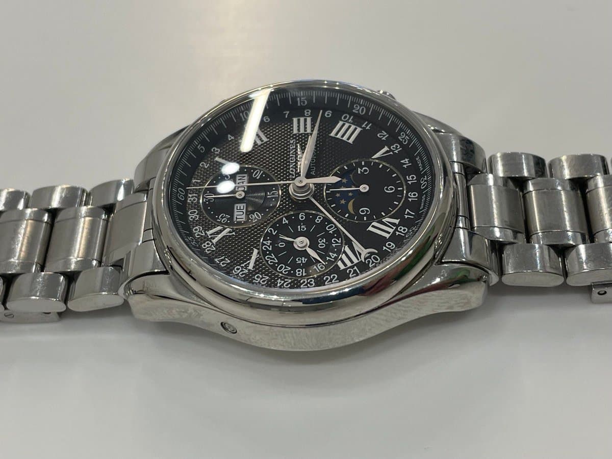 Longines Master Collection Moonphase L2.673.4.51.6 40мм, стальной браслет, черный циферблат 3