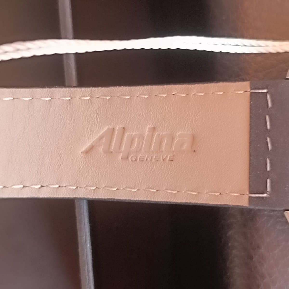 Alpina Startimer PILOT Quartz Chrono Big Date//кожаный ремень 8