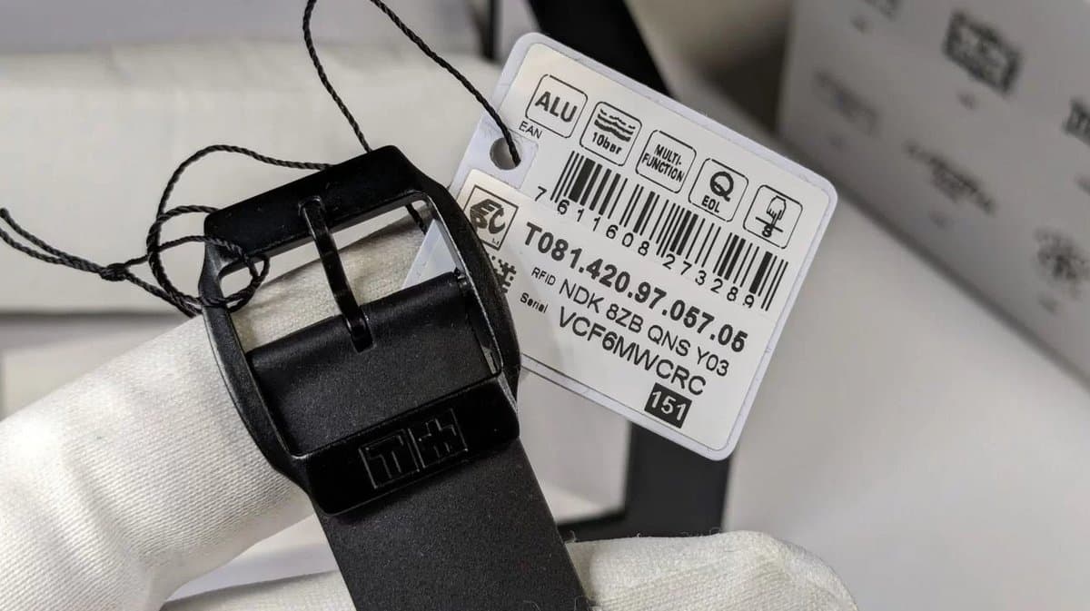 Tissot T081.420.97.057.05 T-TACTILE T-RACE TOUCH чёрный циферблат, чёрный каучуковый ремешок, фиолетовый алюминиевый корпус 42мм (МУЖСКИЕ) 6