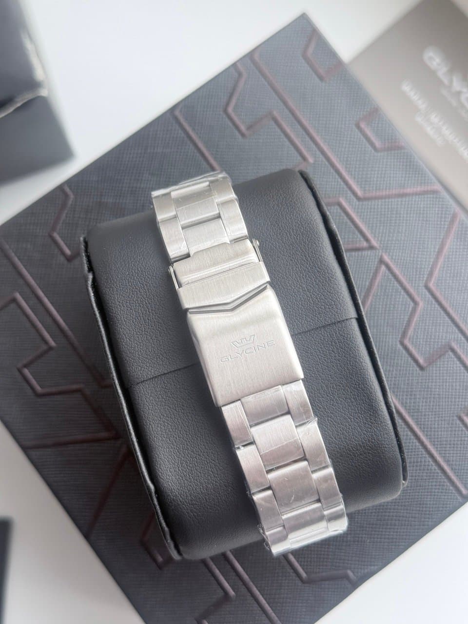 Glycine COMBAT QUARTZ GL1060 BLACK! ЧЁРНЫЙ ЦИФЕР И БЕЗЕЛЬ, САПФИР, ЦИКЛОП, ОТЛИЧНЫЙ СТАЛЬНОЙ БРАСЛЕТ! 7