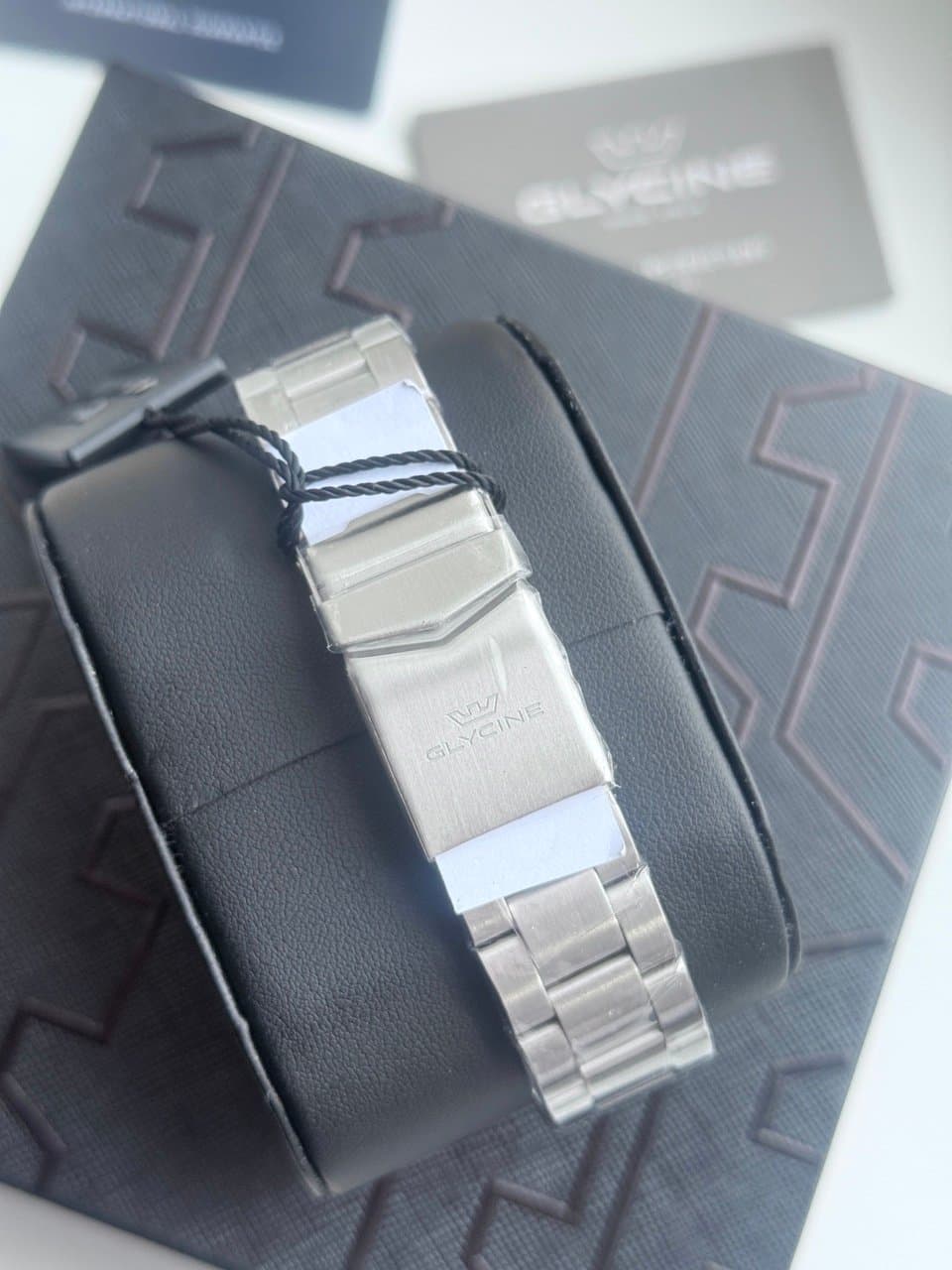 Glycine COMBAT QUARTZ GL1062 BLUE! СИНИЙ ЦИФЕР И БЕЗЕЛЬ, САПФИР, ЦИКЛОП, ОТЛИЧНЫЙ СТАЛЬНОЙ БРАСЛЕТ! 10