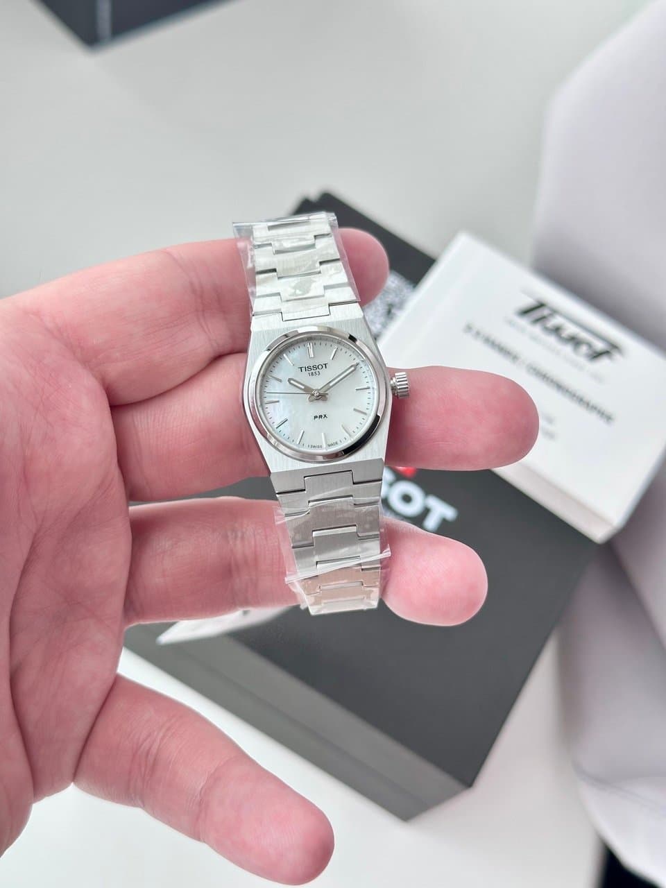 Tissot PRX 25mm T137.010.11.111.00. БРАСЛЕТ. САПФИР. 6
